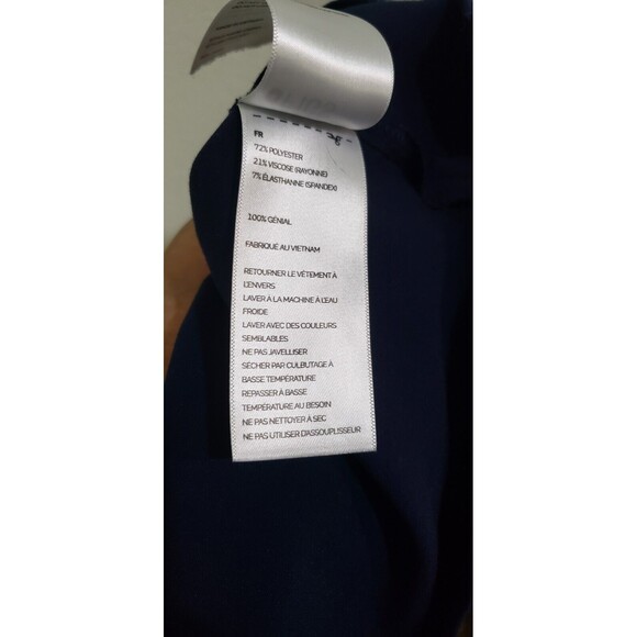 Figs Women's Casma Three-Pocket Scrub Top Navy Blue XL Short Sleeve V-Neck - Picture 5 of 6